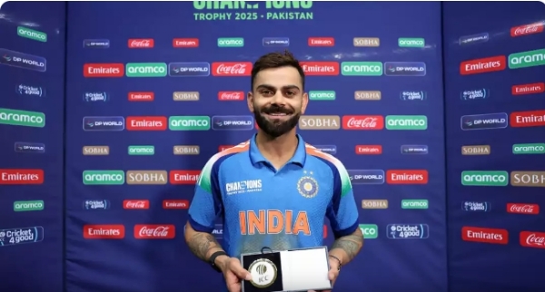 Virar Kohli signs off with POTM award