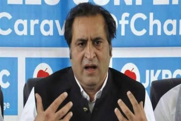 Sajad Lone condemns grenade attack in Srinagar’s Sunday market