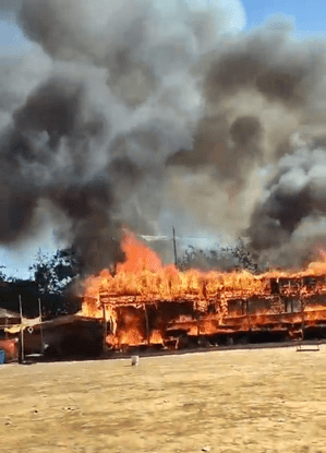 Massive fire breaks out in Gwalior cowshed; casualties averted