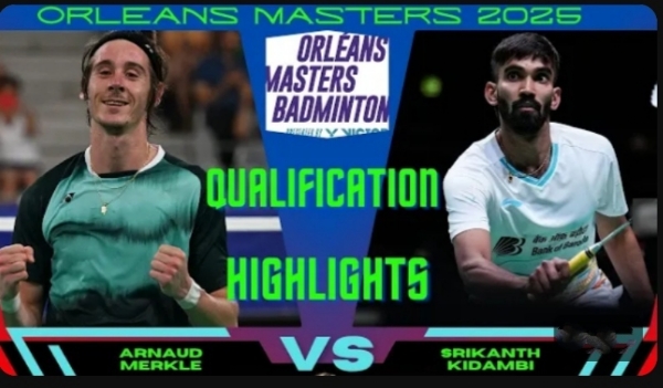 Orleans Masters 2025 badminton:IND vs DEN; Kidambi Srikanth qualify for main draw