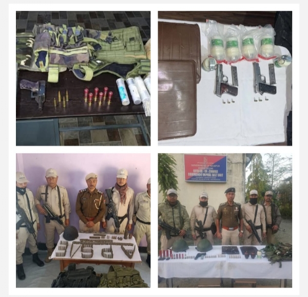 People surrendered weapons in various districts of Manipur