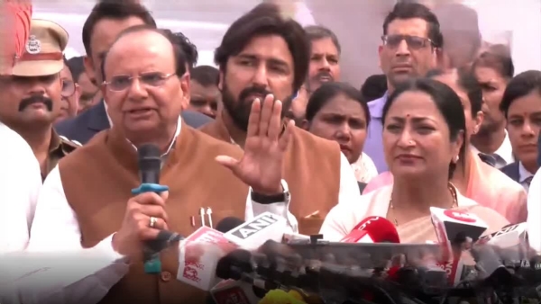 Delhi LG and CM Rekha Gupta plants bamboo plant at Bhalswa landfill site