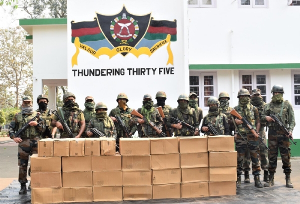 Assam Rifles seize banned items worth ₹99 lakh in Tripura