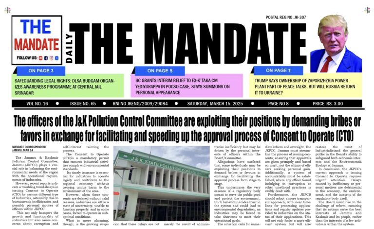 The Mandate 15/3//2025