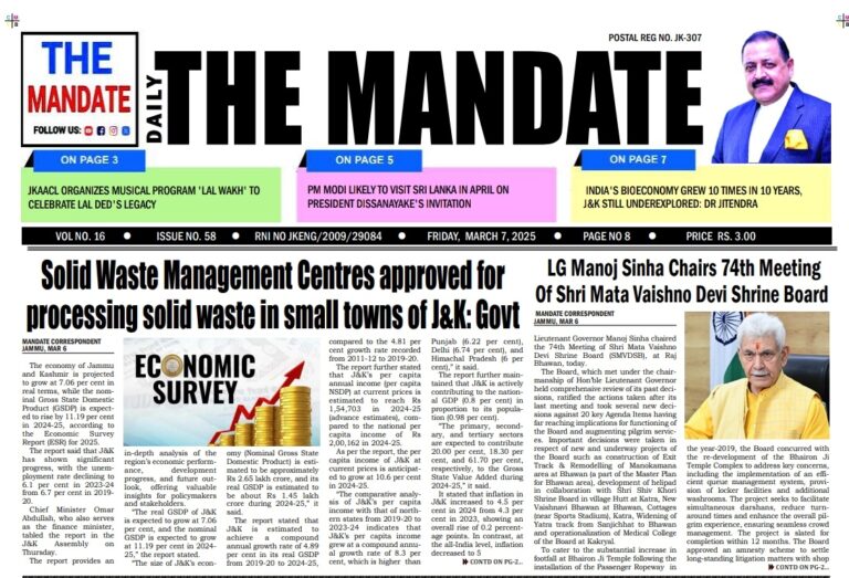 THE MANDATE 7/3/2025