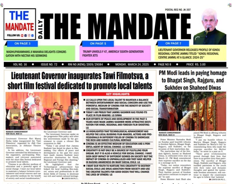 THE MANDATE 24/3/2025
