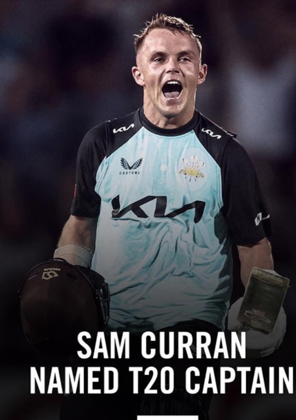 Sam Curran has been named Surrey men's T20 captain for 2025