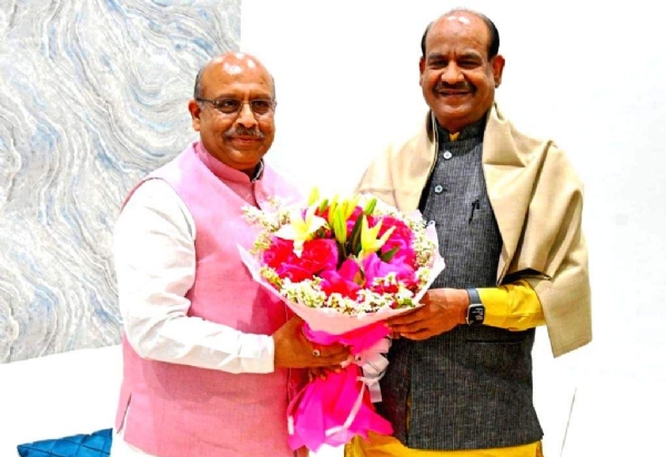 Delhi Legislative Assembly Speaker Vijender Gupta visits Lok Sabha Speaker Om Birla