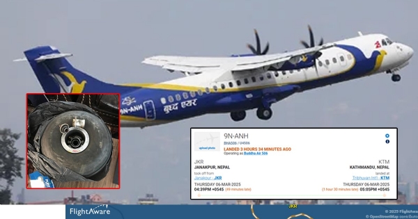 Buddha Air plane makes safe landing without one wheel