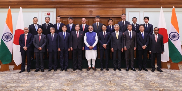 PM meets Japanese business delegation led by Mr. Tatsuo Yasunaga