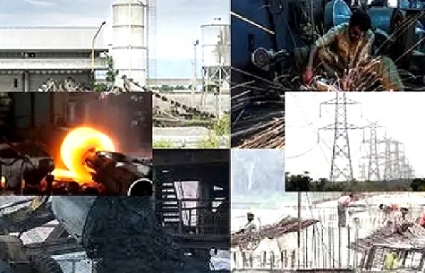 Gowth rate of eight major core industries in the country stood at 3.8 % for March 2025