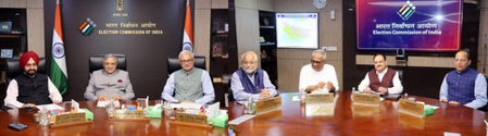 CEC holds consultative meeting with BJP delegation led by party chief Nadda