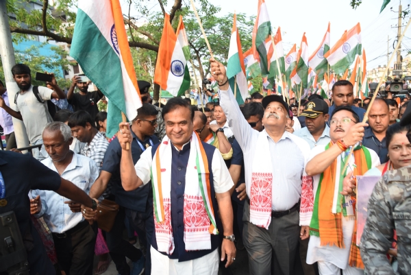 Operation Sindoor: Tiranga Yatra led by BJP in Guwahati