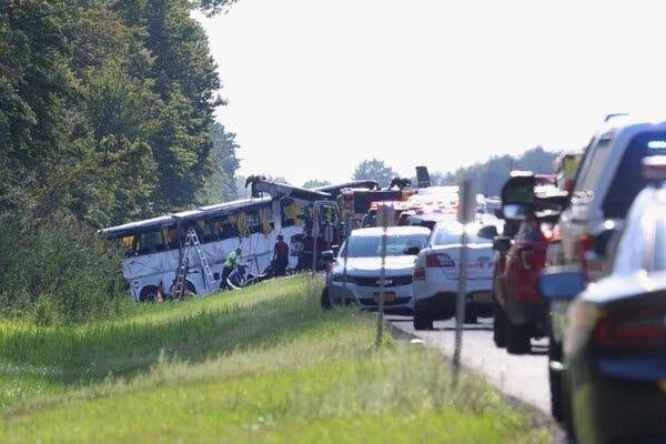 Five Killed, Dozens Injured in Tour Bus Disaster on NY Thruway