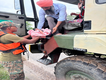 Army rescues 5,000 civilians, 300 paramilitary personnel from flood-hit Punjab, Himachal & Jammu