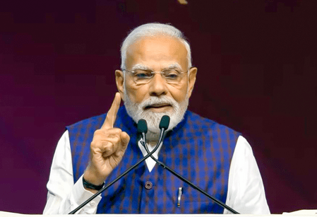 PM Modi takes veiled dig at Trump’s tariff policy as India’s growth surges