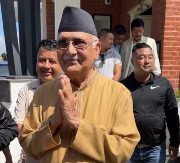 Two Weeks After Ouster, Former PM K.P. Sharma Oli Makes First Public Appearance