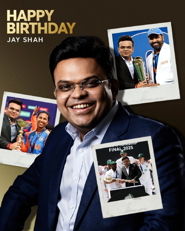 ICC, BCCI, Indian Cricket Head Coach Extend Birthday Greetings to Chairman Jay Shah