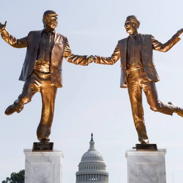 Trump-Epstein Best Friends Forever Statue Removed from Washington’s National Mall
