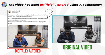 PIB debunks deepfake video falsely attributing statement to ADC Leh on Sonam Wangchuk’s arrest