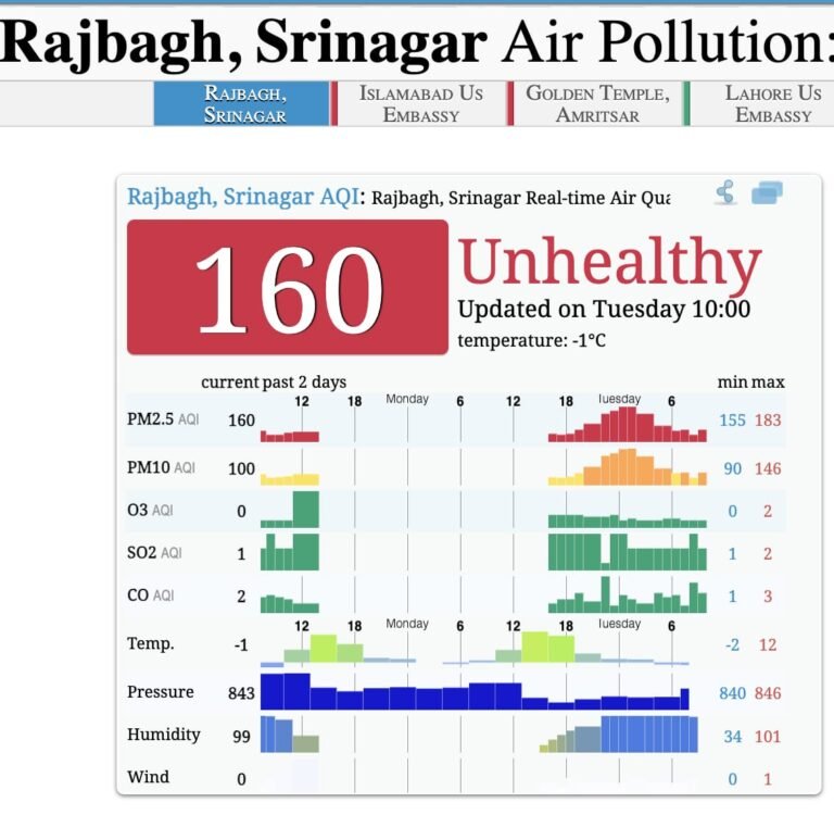 When the Air in Kashmir Turned Dark – Kashmir Observer