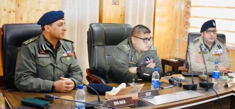 IGP Kashmir calls for intelligence-led policing for effective crime control