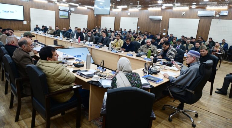 At district review, CM Omar Abdullah stresses on robust winter preparedness; fast-paced execution of development works in Budgam