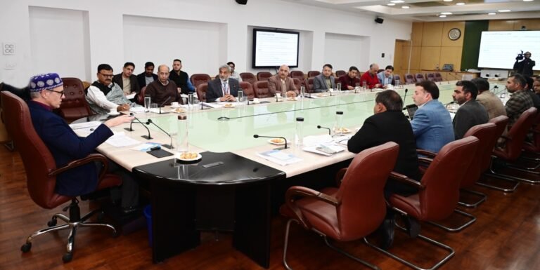 CM reviews progress of Jal Jeevan Mission in J&K Asks Jal Shakti Department to focus on 100% saturation of FHTCs in all districts