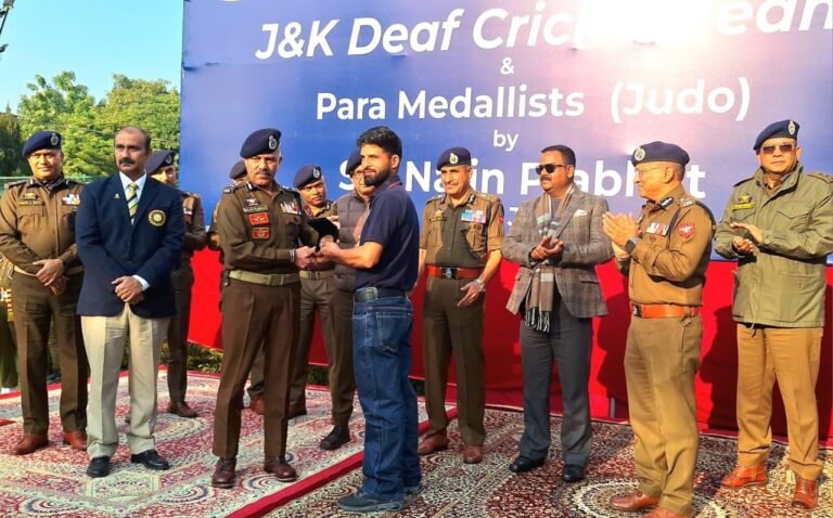 J&K Police felicitates deaf Cricket team and Para Judo medallists for bringing glory to the UT