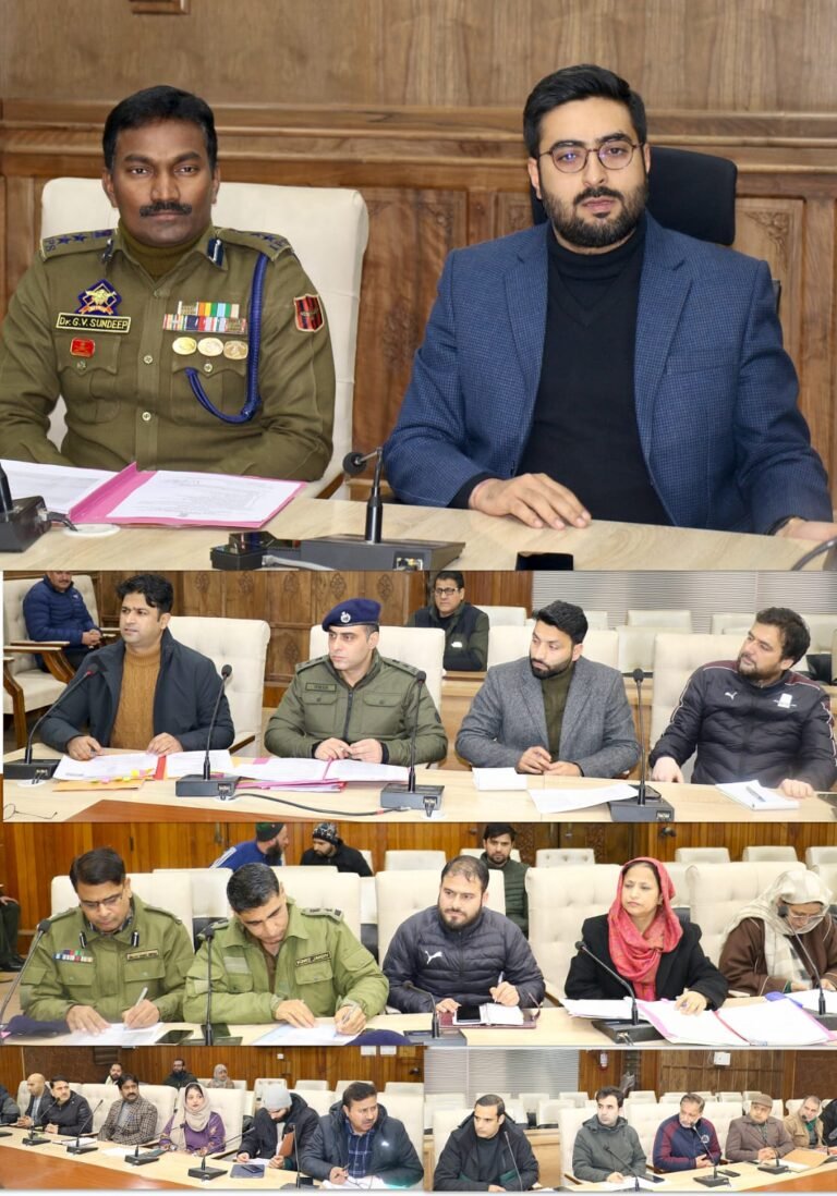 DC Srinagar, SSP Chair District NCORD meeting; Review Anti-Drug Measures Stress Laid on Intensified IEC Campaign, Stronger Action Against Drug Menace