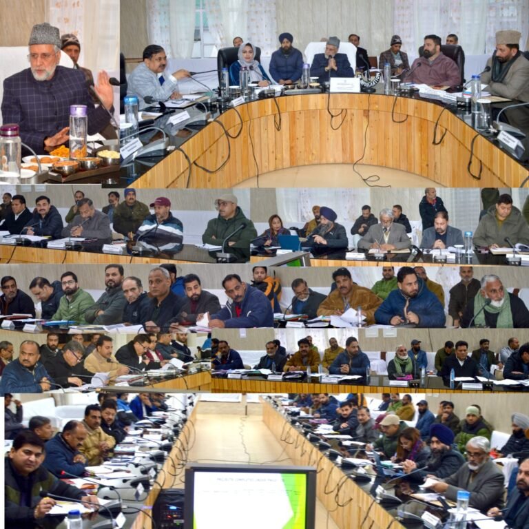 MP Mian Altaf chairs DISHA meeting at Poonch, reviews progress of key development schemes