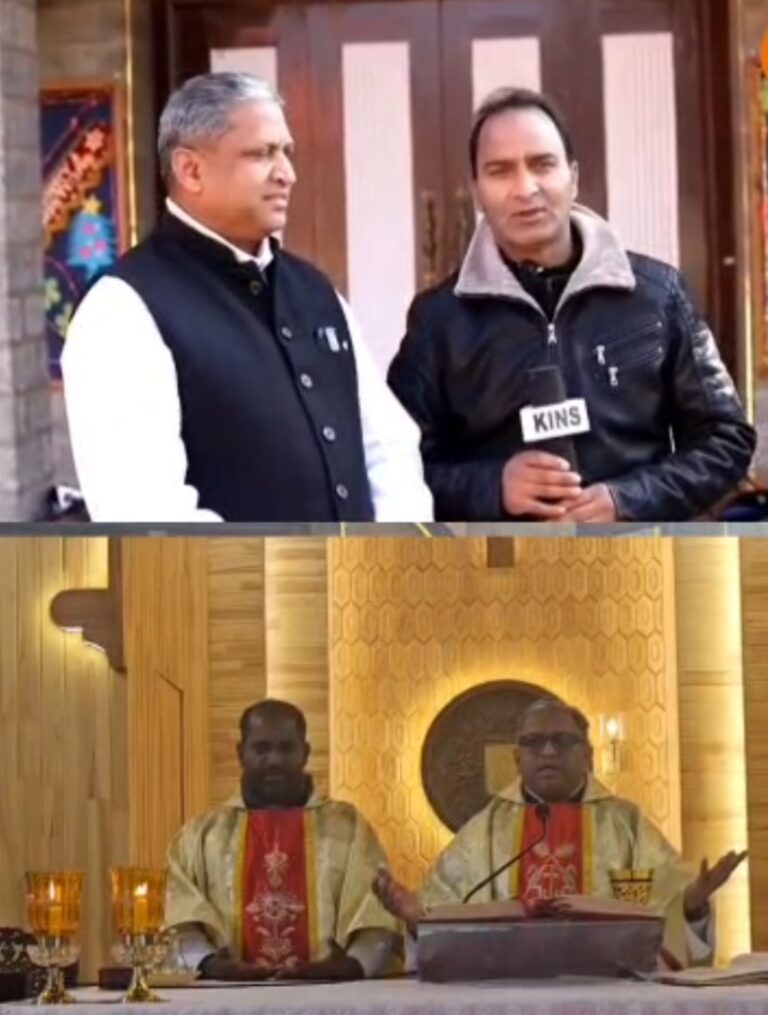 Christmas celebrated with religious fervour Devotees throng Holy Family Catholic Church in Baramulla