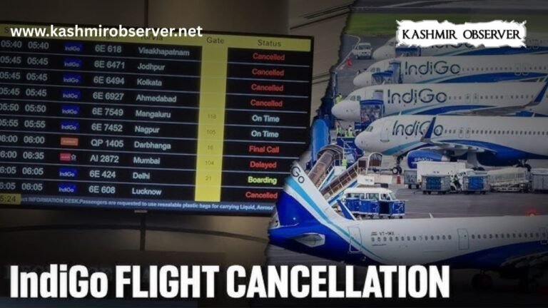 IndiGo Cancels 400+ Flights From Four Major Airports on Saturday – Kashmir Observer