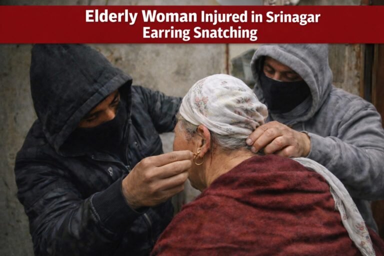 Elderly Woman Injured in Srinagar After Youth Snatch Gold Earrings – Kashmir Observer