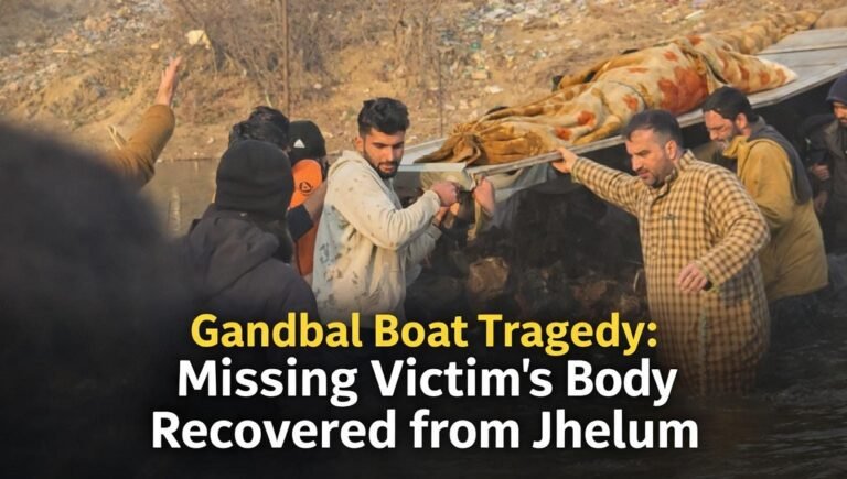 Video- Gandbal Boat Tragedy: Missing Victim’s Body Recovered from Jhelum