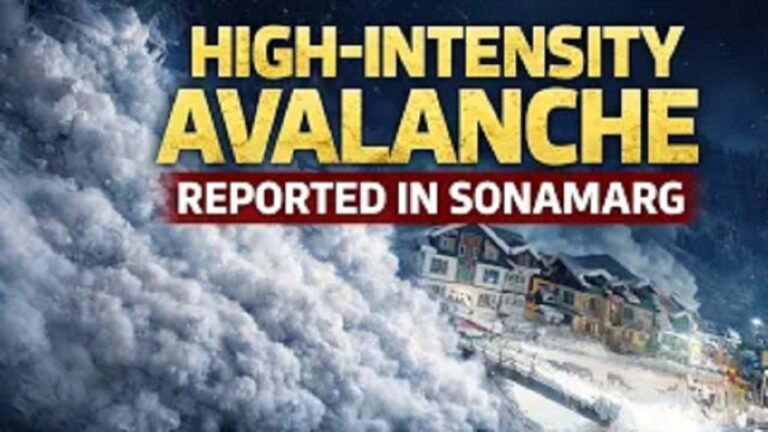 Video: High-Intensity Avalanche Reported in Sonamarg, No Casualties