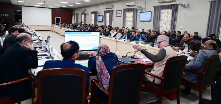 CM Omar Abdullah reviews development scenario in Samba, stresses time-bound completion of projects