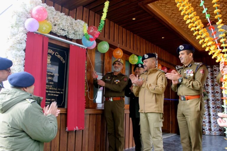 DGP J&K Nalin Prabhat reviews security in Ganderbal,inaugurates multi-utility centre
