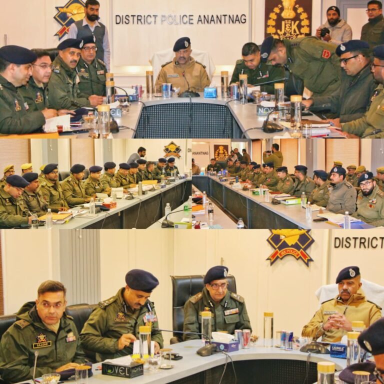 DGP J&K reviews security, anti-terror measures in Anantnag