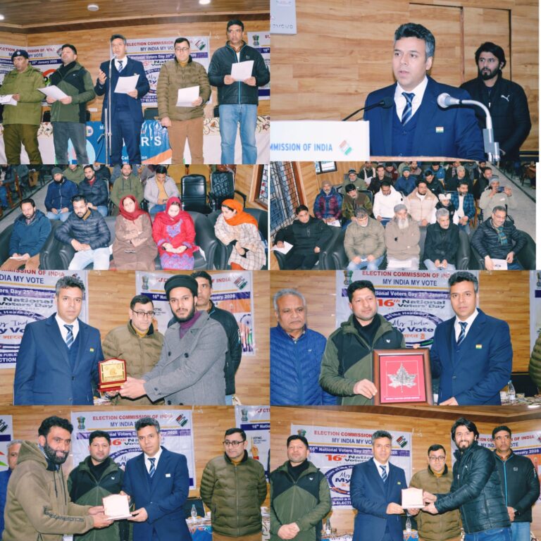 16th National Voters’ Day Celebrated across Kashmir Division with enthusiasm