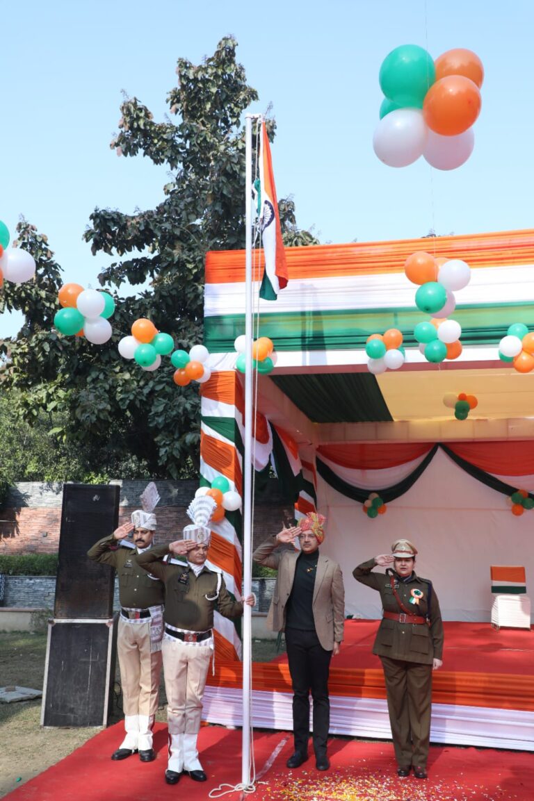 ARC J&K unfurls National flag on the eve of 77th Republic Day in New Delhi