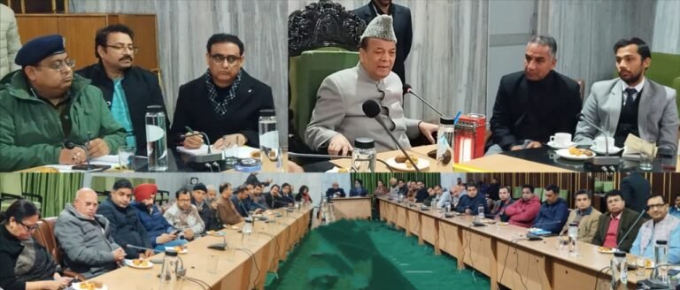 Speaker JK LA interacts with media fraternity ahead of Budget session Emphasizes smooth, responsible coverage of House proceedings