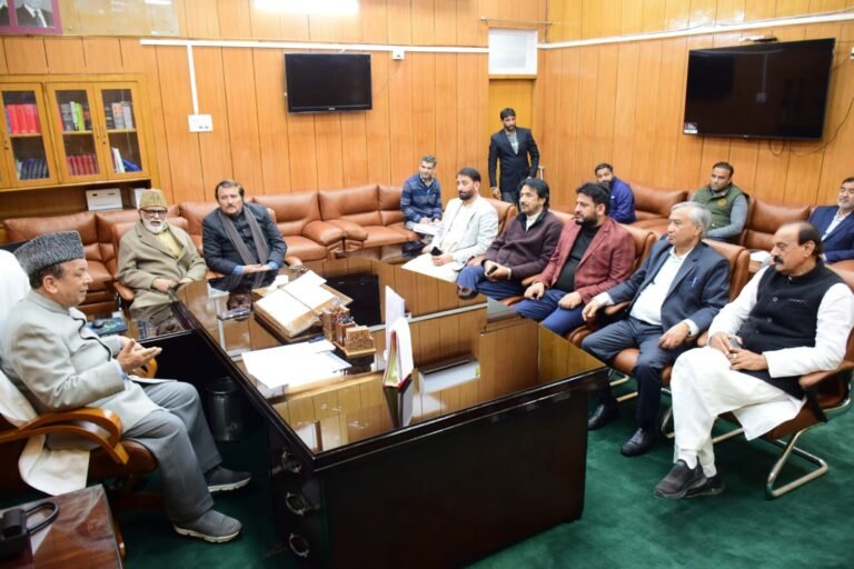 Speaker JKLA chairs All Party, Business Advisory Committee meeting at Jammu Emphasizes on coordination among parties for result oriented Assembly session