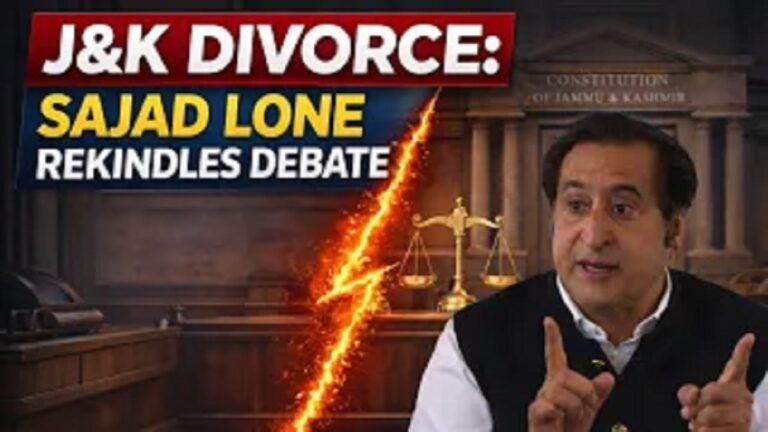 Video- Selective Development Deepening Alienation in J&K: Sajad Lone