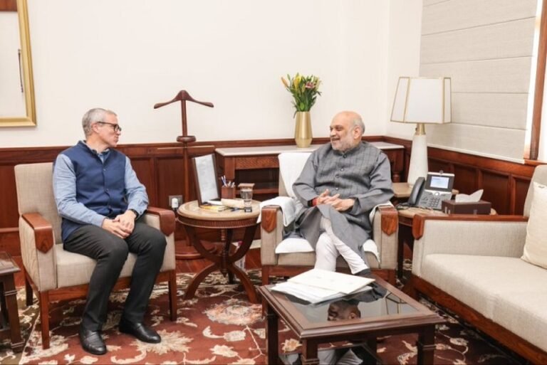 CM Omar Meets Amit Shah, Discusses Key Issues Related to J&K