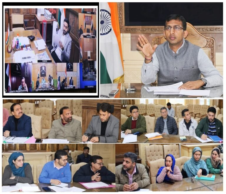 Div Com Kashmir reviews progress of transit accommodation for migrant employees