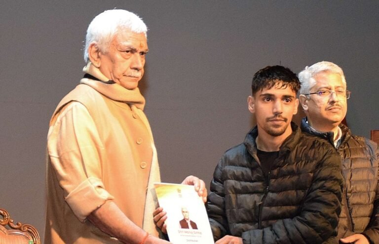 LG Manoj Sinha hands over appointment letters to families of terror victims in Kashmir