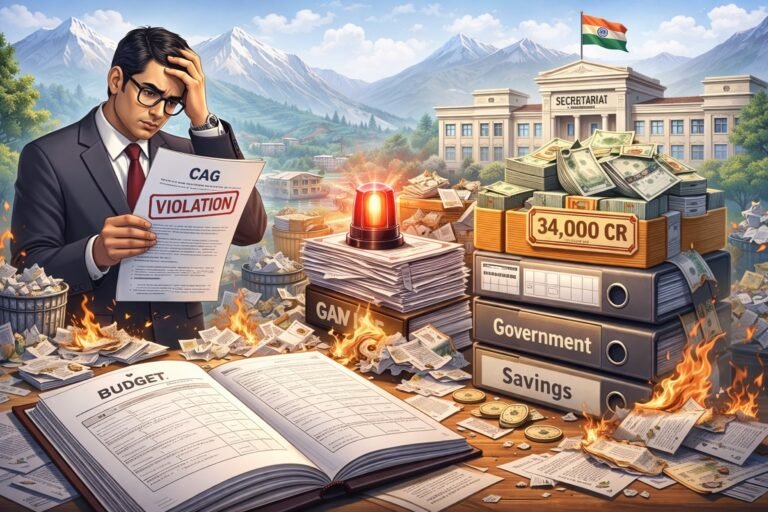 CAG Flags Budget Violations in J&K, ₹34,000 Cr Savings Not Surrendered