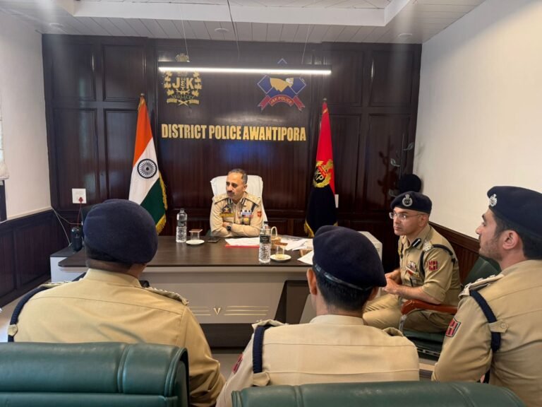 DIG SKR reviews crime, security, and anti-terror grid in Pulwama