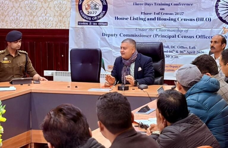Amit flags core pointers during Leh District-Level Training on Census 2027 Phase-I (HLO)